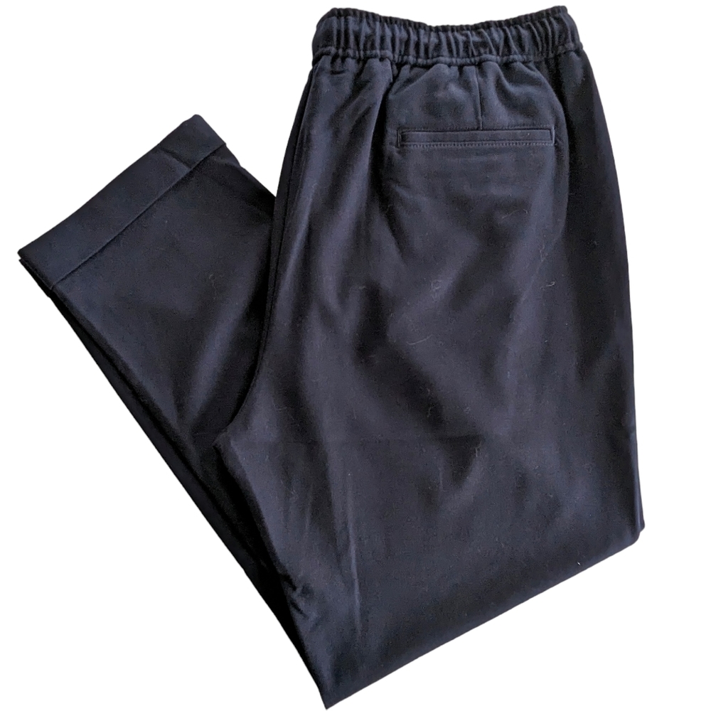 Open Edit Cropped Drawstring Chinos Navy Size XL